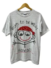 Danny First(ダニーファースト) 90s USA製 半袖 フロントプリント Tシャツ シングルステッチ M グレー メンズ/025