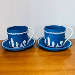 ウェッジウッド ジャスパー コンラン カップ&ソーサー 2客セット