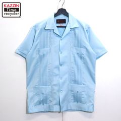 80s vintage オープンカラー キューバシャツ メンズ 表記Mサイズ