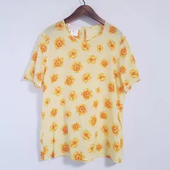 #snc エスカーダ ESCADA カットソー 38 黄 オレンジ 花柄 半袖 シルク レディース [828964]のサムネイル