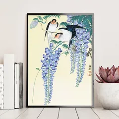 花鳥風月』＊°* 水彩画原画和風画A4サイズ額縁なし