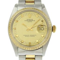 【ROLEX】ロレックス オイスターパーペチュアル デイト cal.1570 1505 ゴールド＆スチール 自動巻き メンズ ゴールド文字盤 腕時計