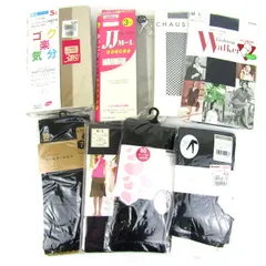 福助/グンゼ他 ストッキング タイツ レギンス 8点セット 未使用 まとめて 大量 欠品有 外装難有 レディース Fukusuke etc. 【中古】