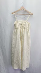 ◇ ⊂ earth music&ecology キャミソール ロング ワンピース サイズF アイボリー レディース E  【1411210015644】