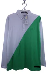 【未使用品】adidas(アディダス) ポロシャツ 白黄緑 メンズ O ゴルフ用品 2503-0668 新品