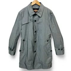 タケオキクチ　トレンチコート　サイズ3　グレー　ストライプ