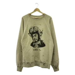 SAINT MICHAEL  Mxxxxxx / セントマイケル | 2023AW | NORIDA-KN CRW SWT / ヴィンテージ加工 クルーネックスウェット | L | ベージュ | メンズ