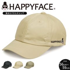 【新品】 ハッピーフェイス 帽子 キャップ レディース ブランド おしゃれ 6パネル ローキャップ アンパイアキャップ ベースボールキャップ BBキャップ カーブドバイザー撥水 ナイロン uvカット 遮光 日除け HAPPYFACE 1030222