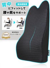 【数量限定】カークッション 運転席 シート 姿勢を改善 椅子 低反発 背もたれ 背中 腰当て 車 メッシュ生地 クッション 腰 （ワイズラボ） ランバーサポート 【整体師が監修】
