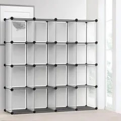 【新着商品】Vacplus 本棚 収納棚 収納ラックおもちゃの収納 収納ボックス オープンラック 衣類収納ボックス 整理棚 大容量 組み立て式 多用途 耐久性 省スペース 収納便利 整理整頓 (マットホワイト 16ボックス)