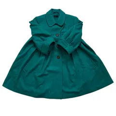 Paul smith ポールスミス ブラック　トレンチコート ターコイズブルー 緑系 青系 バルーン袖 アウター 上着 派手 レディース サイズ40 Lサイズ
