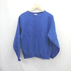 ◇ ⊇ UNITED ARROWS 丸首 長袖 トレーナー サイズS ブルー系 レディースメンズ E  【1506230032181】