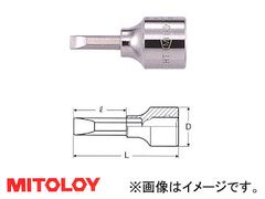 ミトロイ/MITOLOY 1/2"(12.7mm) ドライバービットソケット - 7×24 47BHT