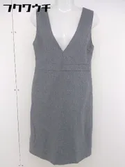 ◇ NATURAL BEAUTY BASIC バックジップ ノースリーブ 膝丈 ジャンパースカート サイズM グレー レディース  【中古】 【1112280002670】のサムネイル