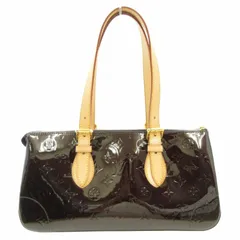 ルイヴィトン LOUIS VUITTON M93510 ローズウッドアヴェニュー モノグラムヴェルニ アマラント ハンドバッグ 茶 ダークブラウン パープル 0417 ■GY26