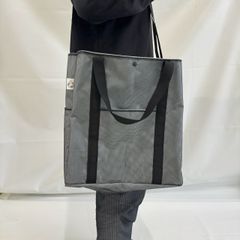【サステナブル】端材再利用 撥水・防汚 ショルダーバッグ グレー×ブラック Mommies#011