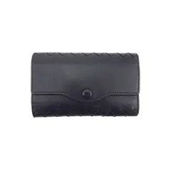 【最大30％OFF】ボッテガヴェネタ BOTTEGAVENETA キーケース イントレチャート ブラック レディース 中古