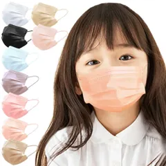 [millarouge] マスク 不織布 50+1枚 カラーマスク 血色 カラー 小さめ (小顔) 普通 サイズ 子供用マスク 使い捨てマスク 血色マスク やわらかマスクのサムネイル