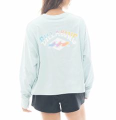 2025春夏 新品【BILLABONG/ビラボン】【水陸両用】MORFY SUNSET ARCH LS TEE RASH 長袖ラッシュガード MNT レディース BF013857