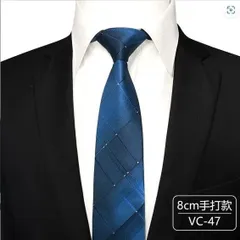 ネクタイ　結婚式　発表会　パーティー　イベント　ビジネス　卒業式　入学式　入社式　ダンスパーティー　バーテンダー　スーツ　ワイシャツ　格安　小物　メンズネクタイ　ネイビー色　紺色　ブルー色　青色　シルバー色　銀色　チェック柄　ストライプ柄　ドック柄