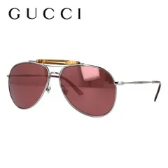 グッチ サングラス ミラーレンズ GUCCI GG2235S 6LB/V0 59サイズ ティアドロップ ユニセックス メンズ レディース バンブーのサムネイル