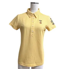 キャロウェイ　レディース　ポロシャツ　半袖　ゴルフウェア　イエロー　ボーダー　M