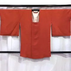 和装道中着・道行コート・赤系地・No.200701-1513・梱包サイズ60