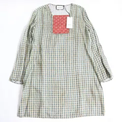 【ドンドン見直し】未使用品◆2020SS GUCCI グッチ 591249 ランウェイ着 チェック柄 チュニック マルチカラー 46 伊製 メンズ 正規品のサムネイル