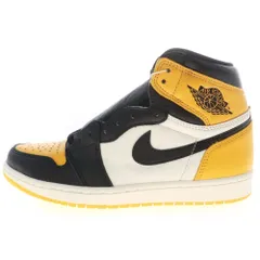 NIKE (ナイキ) AIR JORDAN 1 HIGH OG Taxi エアジョーダン 1 タクシー ハイカットスニーカー イエロー/ブラック US9.5/27.5cm 555088-711
