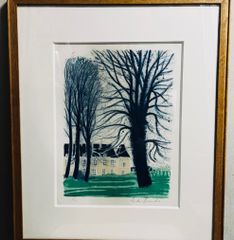 アンドレ・ブラジリエ　「ニューヨークのシャンタル」　リトグラフ 馬の絵画をリトグラフの版画で制作したアンドレ・ブラジリエの馬の絵