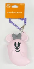 東京ディズニーリゾート バッグチャーム ケース付 DISNEY HALLOWEEN 2023 ピンク：おばけミニー 40周年