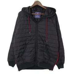 Purple&Yellow パープル&イエロー 秋冬 中綿★ ジップアップ ジャケット ブルゾン Sz.M メンズ 黒のサムネイル