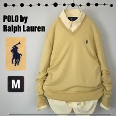 一年中使えるメリノウールセーター★POLO by Ralph Lauren★ラルフローレン★Vネック★ポニーロゴ刺繍★USAメンズM 2310O103