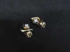 ■美品■ GROSSE グロッセ ラインストーン クリップ式 イヤリング アクセサリー レディース ゴールド系 DH5479のサムネイル