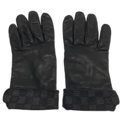 LOUIS VUITTON (ルイヴィトン) ダミエ ラムレザー グローブ 手袋 ブラック M58327のサムネイル