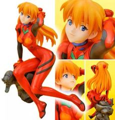 [중고] 피규어 식파 아스카 랭글리 ~ 플러그 슈트 ver.~ [에반게리온 신극장판] 1/6 PVC 도장이 끝난 완성품
