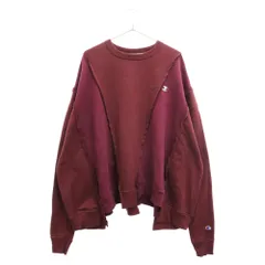 DISCOVERED (ディスカバード) ×Champion チャンピオン 再構築 ワイドシルエット スウェットパーカー バーガンディー NS-B2-CUのサムネイル