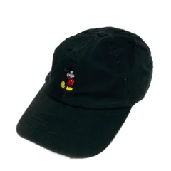 ディズニー Disney ミッキー キャップ 刺繍 ロゴ ブラック 57cm ユニセックス●MCC8