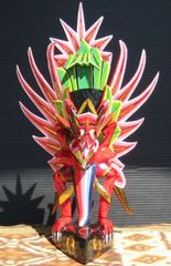 木彫りガルーダＳサイズ☆レッド