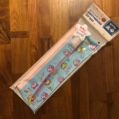 星のカービィ　ビニールポーチ付き　携帯用　歯ブラシ　旅行用　ポーチ