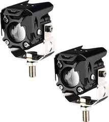 bubulu 20W フォグランプ バイク 作業灯 ミニ長方形 2色切替 led作業灯 超高輝度 IP67防水 12V/24V汎用 2個セット(ブラック)