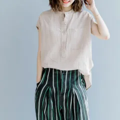 ☆ ベージュ ☆ ブラウス レディース フレンチスリーブ シャツ 半袖 レディース tシャツ Tシャツ 半袖シャツ 半袖Tシャツ 半袖tシャツ ブラウス シャツブラウス スタンドカラー 薄手 薄い やわらかい 柔らかい 着心地が良い 体型カバー ゆったり