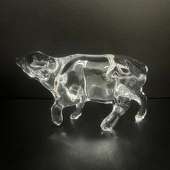 【美品】Baccarat　バカラ　干支　干支シリーズ　牛　丑　置物　ガラス　フィギュリン　クリスタル