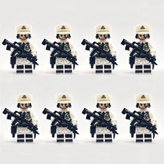 レゴ 互換 特別 儀仗隊 8体セット ミニフィグ 武器 防具 セット 銃 フル装備 ブロック