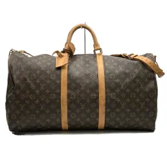 LOUIS VUITTON ルイ・ヴィトン M41412 キーポル・バンドリエール60 2WAY ボストンバッグ トラベルバッグ モノグラム ブラウン 旅行 レディース メンズ ヴィンテージ ファッション USED