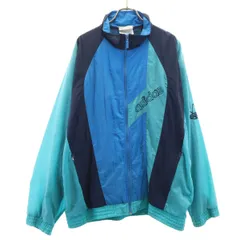 adidas アディダス 80s ヴィンテージ トレフォイルロゴ ウインドブレーカー M グリーン系 メンズ 古着