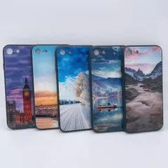 【在庫処分】iPhoneケース iPhone8 iPhone7 iPhoneSE（第2/3世代） スマホケース　衝撃吸収　景気　絶景　世界文化遺産　ビッグベン　イギリス　雪景色　夕日　自然　硝子　ガラスケース　ハードケース　シリコンケース　特価ケース　セール中