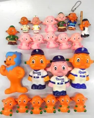 佐藤製薬 サトちゃん サトコちゃん 中日ドラゴンズ 貯金箱 指人形 鳥居薬品 マスコット ゴム人形 22体 セットのサムネイル