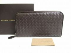 希少】 【未使用保管品】 ボッテガヴェネタ BOTTEGA VENETA ヴィンテージ レザー 2つ折り 札入れ コンパクト財布 財布 メンズ  ブラック×ブラウン - メルカリ