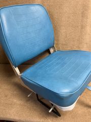キサカ　船用　折り畳み式シート　釣船イス　イス　シートクランプベース付き　中古